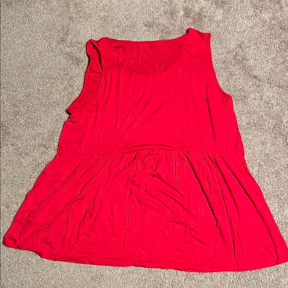 Chic Soul - Red Sleeveless Women's Top - Picture 3 of 3